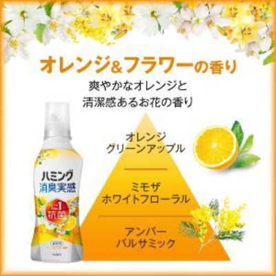 花王 ハミング 消臭実感 オレンジ＆フラワーの香り 本体 510ml の通販