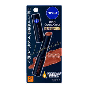 花王 ニベア リッチケア&カラーリップ 色持続タイプ テラコッタベージュ ニベア 花王 ニベア リッチケア&カラーリップ 色持続タイプ テラコッタベージュ ニベア