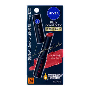 花王 ニベア リッチケア&カラーリップ 色持続タイプ ノーブルレッド ニベア 花王 ニベア リッチケア&カラーリップ 色持続タイプ ノーブルレッド ニベア