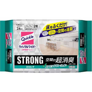 花王 クイックルワイパー 立体吸着ウエットシート ストロング 空間の超消臭 24枚入 クイックル 花王 クイックルワイパー 立体吸着ウエットシート ストロング 空間の超消臭 24枚入 クイックル