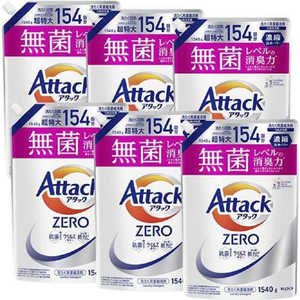 花王 (ケース) アタックZERO つめかえ 1540g×6個 アタック 花王 (ケース) アタックZERO つめかえ 1540g×6個 アタック