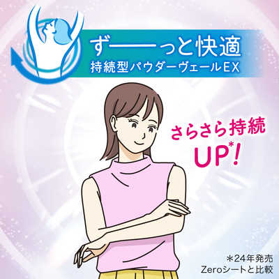 花王 ビオレZeroシートひんやりCOOLタイプアジサイがゆれるパープル