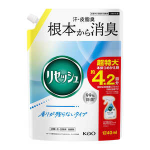 花王 リセッシュ香りが残らないタイプつめかえ用1240ml 