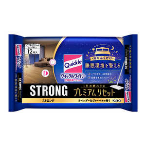 花王 クイックルワイパー立体吸着ウエットシートストロングプレミアムリセット12枚入 クイックル クイックルWRSTプレ12