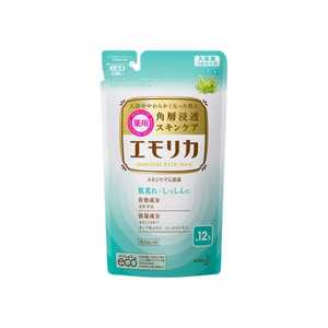 花王 emollica(エモリカ) 薬用スキンケア入浴液 ハーブの香り つめかえ用 360ml〔入浴剤〕 