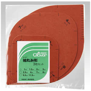 クロバー 袖丸み形 3枚セット 31-011