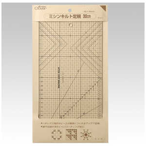 クロバー ミシンキルト定規 30cm 57-617 クロバー ミシンキルト定規 30cm 57-617