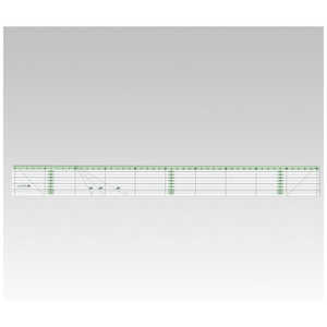 クロバー パッチワーク定規 カラーライン50cm 57-927 クロバー パッチワーク定規 カラーライン50cm 57-927
