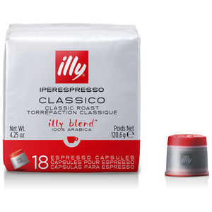 キーコーヒー illy(イリー) エスプレッソカプセル ミディアムロースト(クラシコ) 18個 18コ キーコーヒー illy(イリー) エスプレッソカプセル ミディアムロースト(クラシコ) 18個 18コ