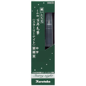 呉竹 くれ竹万年毛筆スターリーナイト中字・替穂首 DAM8-999 呉竹 くれ竹万年毛筆スターリーナイト中字・替穂首 DAM8-999
