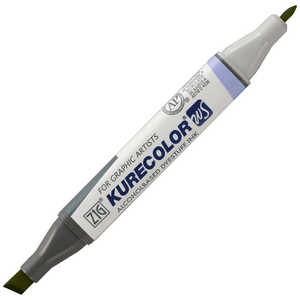 呉竹 ZIG(ジグ) 油性カラーペン KURECOLOR TWIN WS OLIVE　GREEN KC-3000N-545