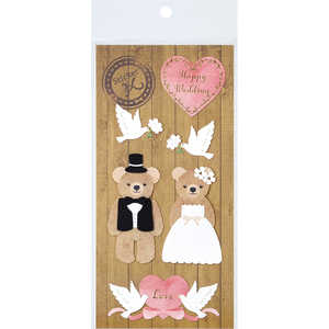  HANDMADE STICKER K WELCOME BEAR SBST501-4