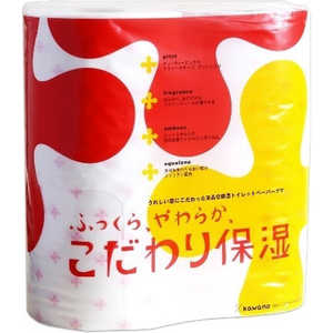河野製紙 ふっくらやわらかこだわり保湿トイレット4RW30m 河野製紙 ふっくらやわらかこだわり保湿トイレット4RW30m