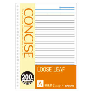 キョクトウアソシエイツ コンサイスルーズリーフ200マイ LLC20A キョクトウアソシエイツ コンサイスルーズリーフ200マイ LLC20A