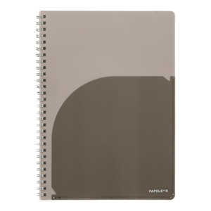 キョクトウアソシエイツ パペルール B5Wリングノート グレー PT114GR