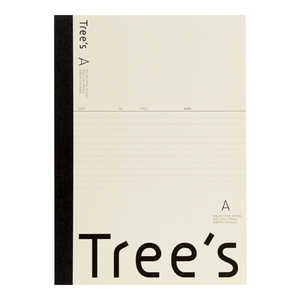キョクトウアソシエイツ Trees A4 A罫40枚 クリーム UTRAA4C