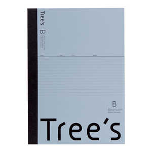 キョクトウアソシエイツ Trees A4 B罫40枚 ブルーグレー UTRBA4GR