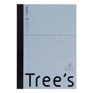 キョクトウアソシエイツ Trees A5 B罫30枚 ブルーグレー ブルーグレー UTRBA5GR