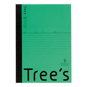 キョクトウアソシエイツ Trees A5 B罫30枚 グリーン グリーン UTRBA5G
