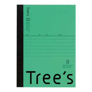 キョクトウアソシエイツ Trees A6 B罫48枚 グリーン グリーン UTRBA6G