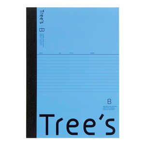 キョクトウアソシエイツ Trees B5 B罫30枚 ライトブルー UTR3BLB