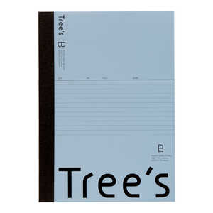 キョクトウアソシエイツ Trees B5 B罫30枚 ブルーグレー UTR3BGR