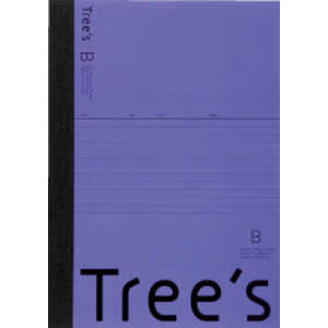 キョクトウアソシエイツ Trees B5 B罫30枚 バイオレット UTR3BV