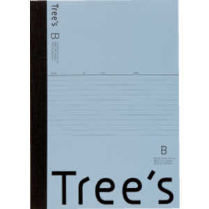 キョクトウアソシエイツ Trees B5 B罫40枚 ブルーグレー UTR4BGR