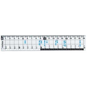 クツワ サイズカッター定規19cm KB015 クツワ サイズカッター定規19cm KB015