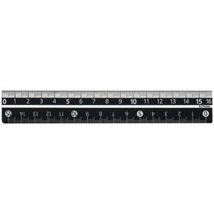 クツワ カラー定規16cmブラック KB027BK クツワ カラー定規16cmブラック KB027BK