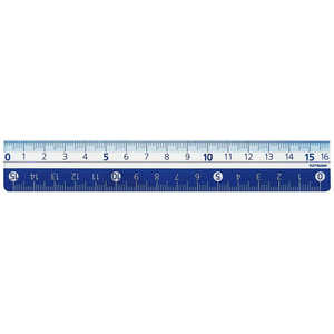 クツワ カラー定規 16CM ブルー KB027BL クツワ カラー定規 16CM ブルー KB027BL