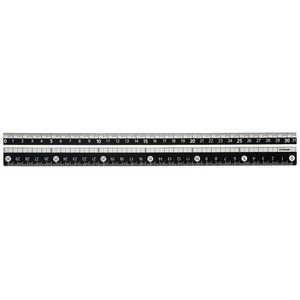 クツワ ブラック直線定規 31cm KB028 クツワ ブラック直線定規 31cm KB028