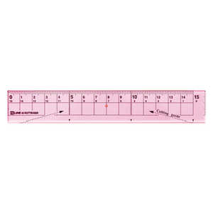 クツワ 紙が切れる透明定規15cmピンク XS01PK クツワ 紙が切れる透明定規15cmピンク XS01PK