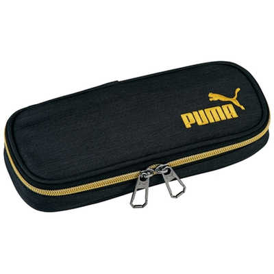 クツワ PUMA プーマ ヘザーボックスペンケース ブラック PM230BK の