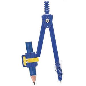 クツワ 安全コンパス 鉛筆用 ブルー CP225BL