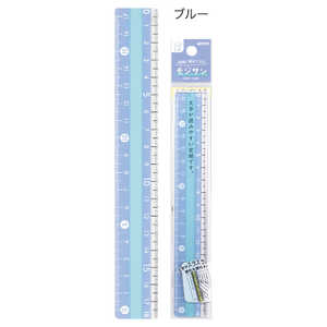 クツワ モジサシ定規(18センチ)ブルー KB034BL クツワ モジサシ定規(18センチ)ブルー KB034BL