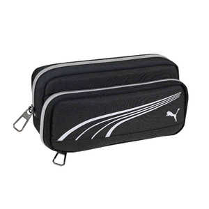 クツワ ヘザーダブルペンケース ブラック PM568BK