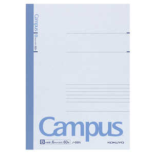 コクヨ キャンパスノート6号60枚B罫 ノ-6BN Campus(R) ノ6BN コクヨ キャンパスノート6号60枚B罫 ノ-6BN Campus(R) ノ6BN