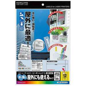 コクヨ カラーレーザー&コピー用フィルムラベル(A4サイズ･12面･10枚) LBP-OD112T-10