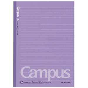 コクヨ [ノート] キャンパスノート ドット入り罫線 カラー表紙 A罫 紫 (セミB5･普通横罫･30枚) ノ-3CATV