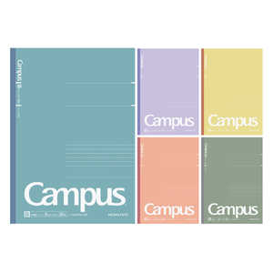 コクヨ (限定)5色パックノート＜ベイクドカラー＞B罫 Campus(キャンパス) ﾉ3CBTNL35X5