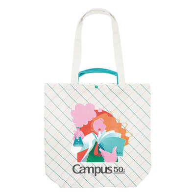コクヨ (限定)キャンパス 50周年記念 トートバッグ ホワイト BGTB100L1