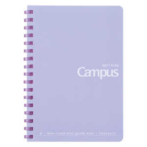 コクヨ キャンパスソフトリングドット50枚A6紫 ス-S151BT-V