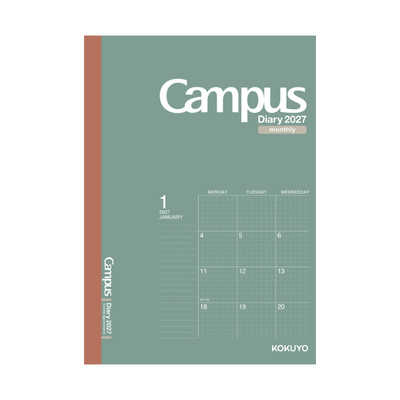 コクヨ (限定)「2027手帳」キャンパスダイアリー マンスリ方眼