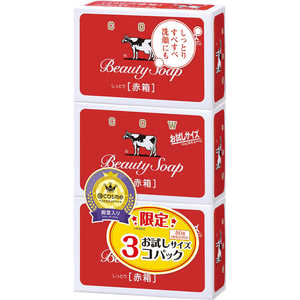 牛乳石鹸 カウブランド赤箱 お試しサイズ 3コパック 牛乳石鹸 カウブランド赤箱 お試しサイズ 3コパック