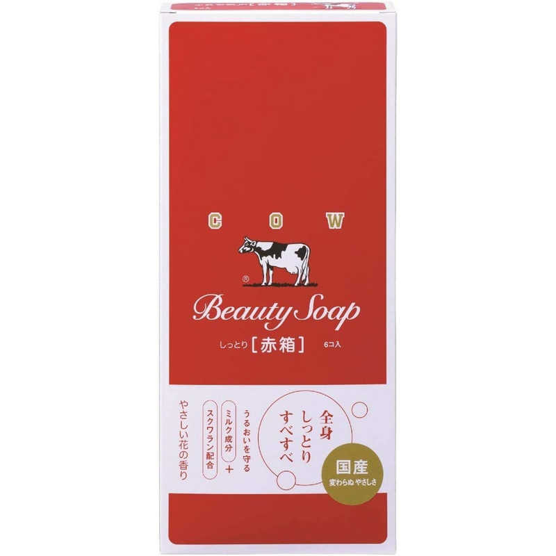 牛乳石鹸 牛乳石鹸 カウブランド 赤箱(100g×6個入り)  