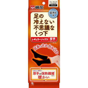 小林製薬 不思議なくつ下 レギュラー 厚手 黒 フリー