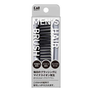 貝印 折りたたみヘアケアブラシ KQ1835