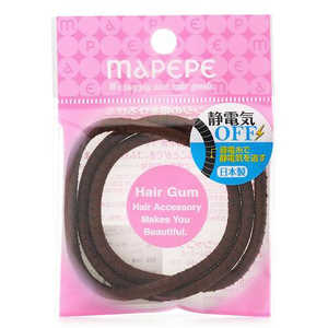 シャンティ MAPEPE (マペペ) 静電気OFFリングゴム 3P BR ブラウン 
