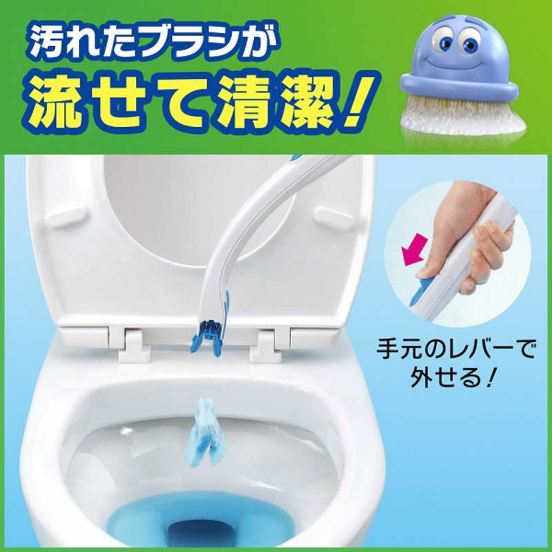 ジョンソン ジョンソン ScrubbingBubbles(スクラビングバブル) 流せるトイレブラシ  